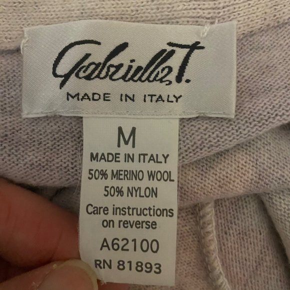 GABRIELLA T. ITALIAN MERINO WOOL BLEND LONG LINE CARDIGAN - Picture 5 of 7